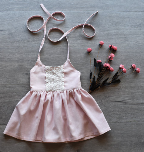 Baby Pink Dress With Lace